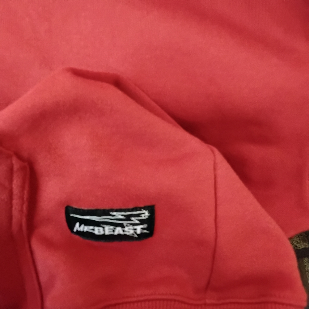 MR. BEAST BURNT ORANGE EMBROIDERED HOODIE. Retired - Picture 7 of 9